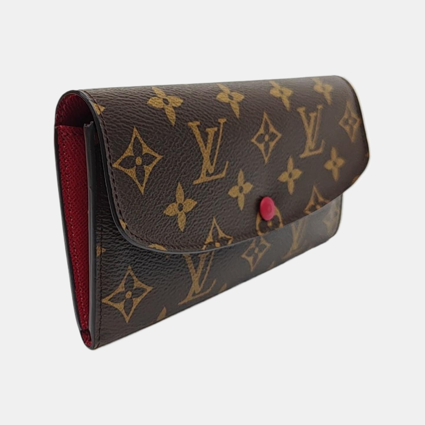 EMILIE Monogram Coated Canvas Brown Wallet
