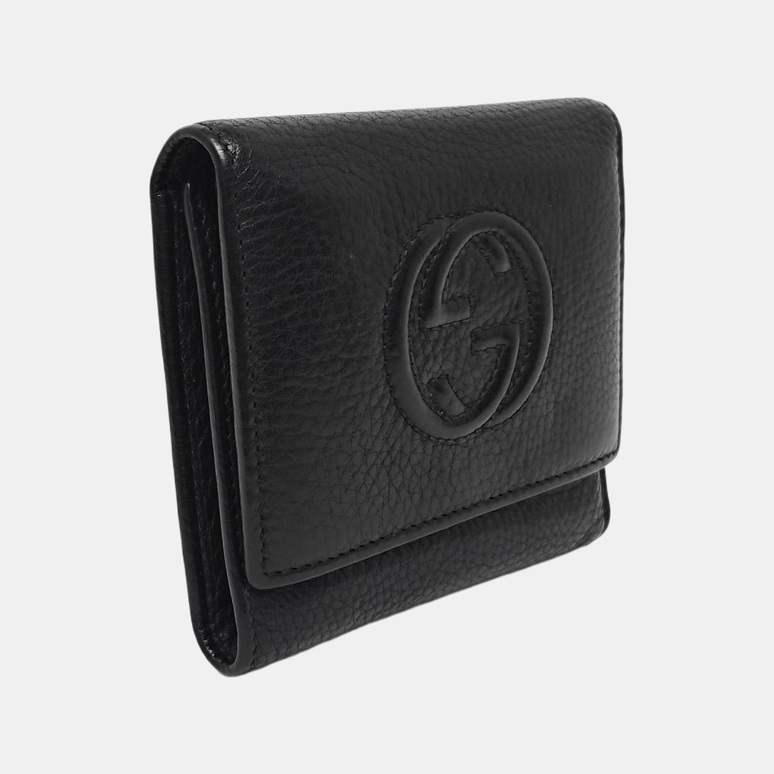 Soho Calfskin Black Wallet