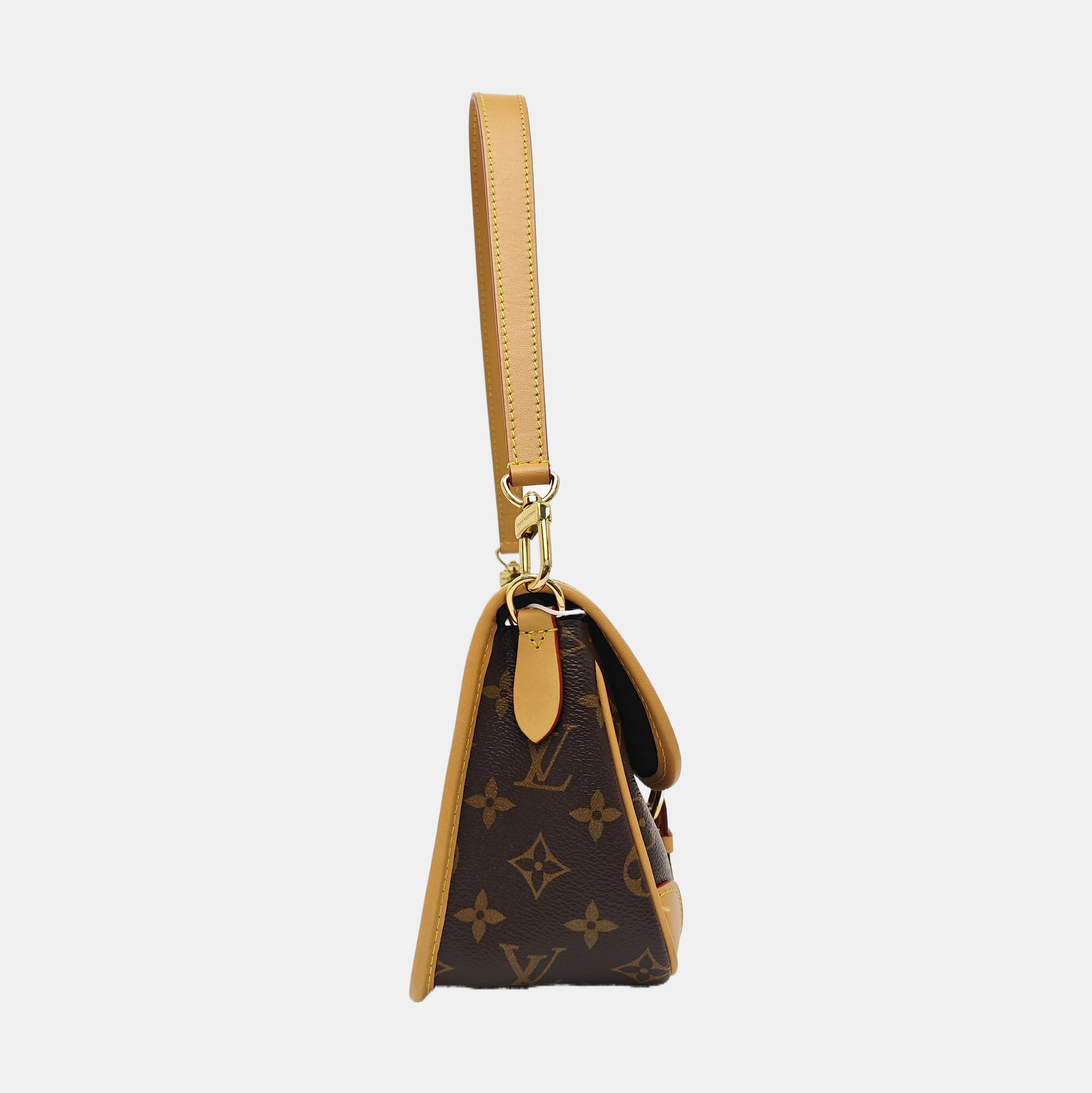 DIANE Monogram Coated Canvas Brown