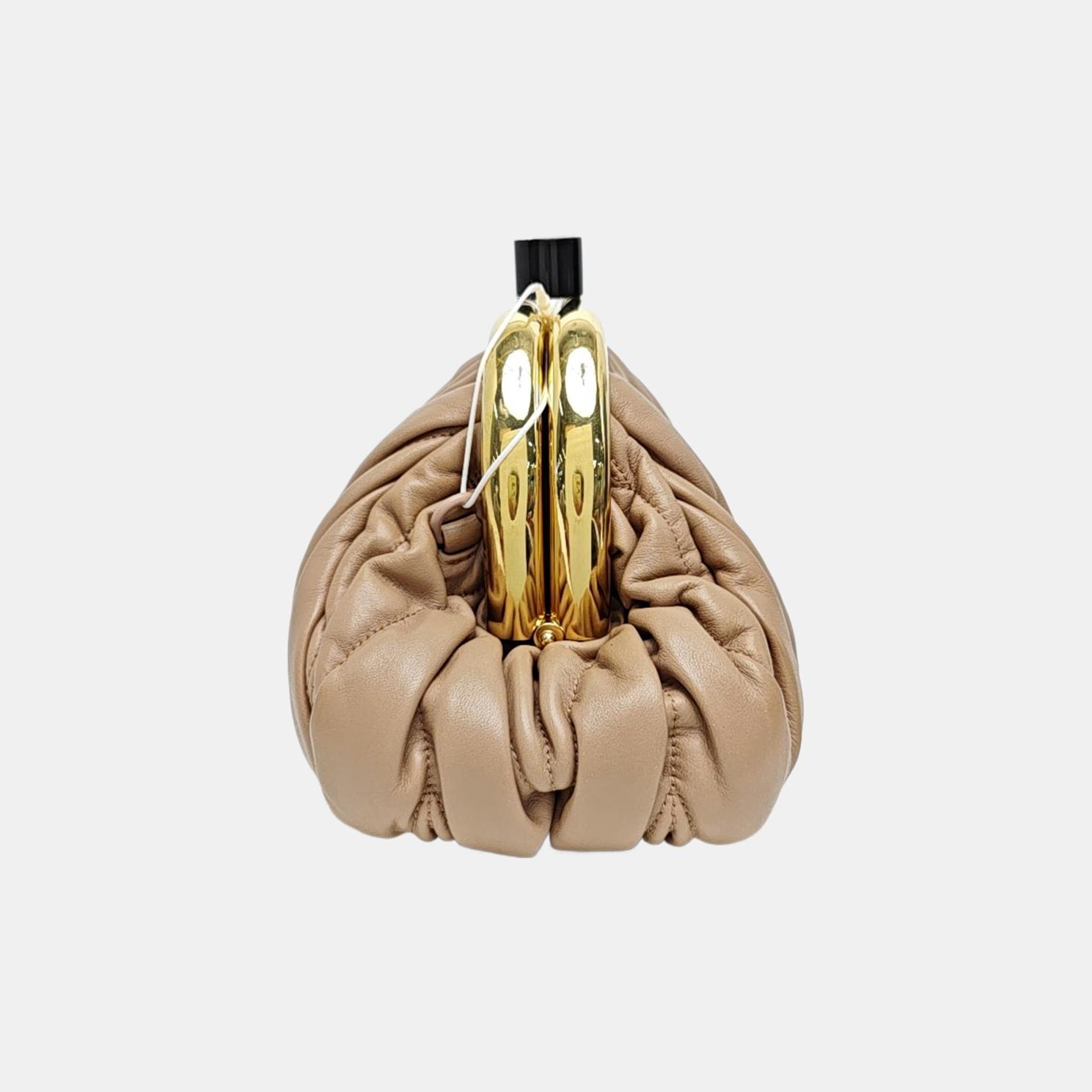 Miu Belle Quilted Lambskin Beige