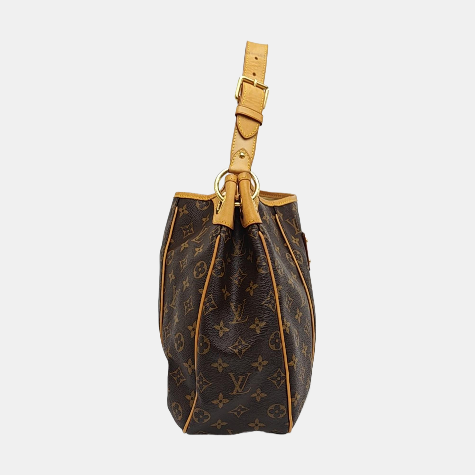 GALLIERA PM Monogram Coated Canvas Brown