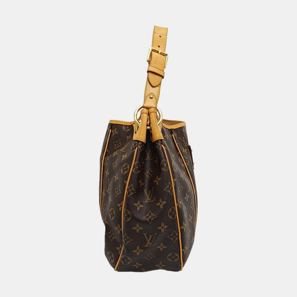 GALLIERA PM Monogram Coated Canvas Brown