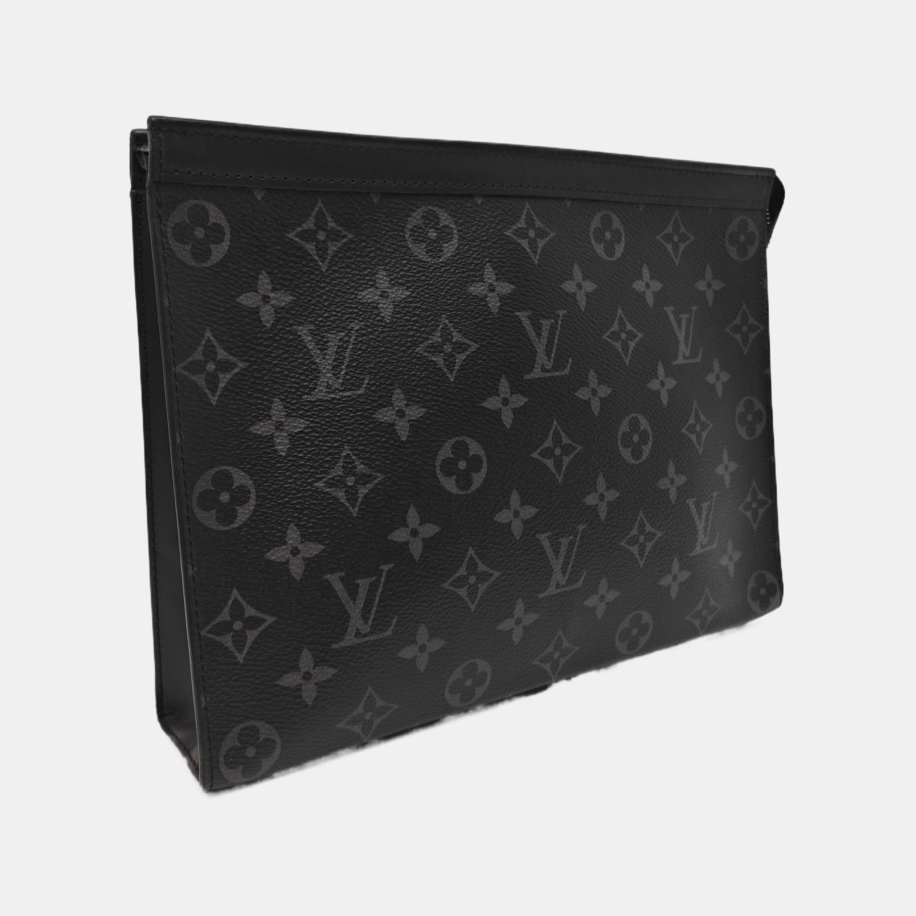 Pochette Voyag MM Monogram Coated Canvas Black