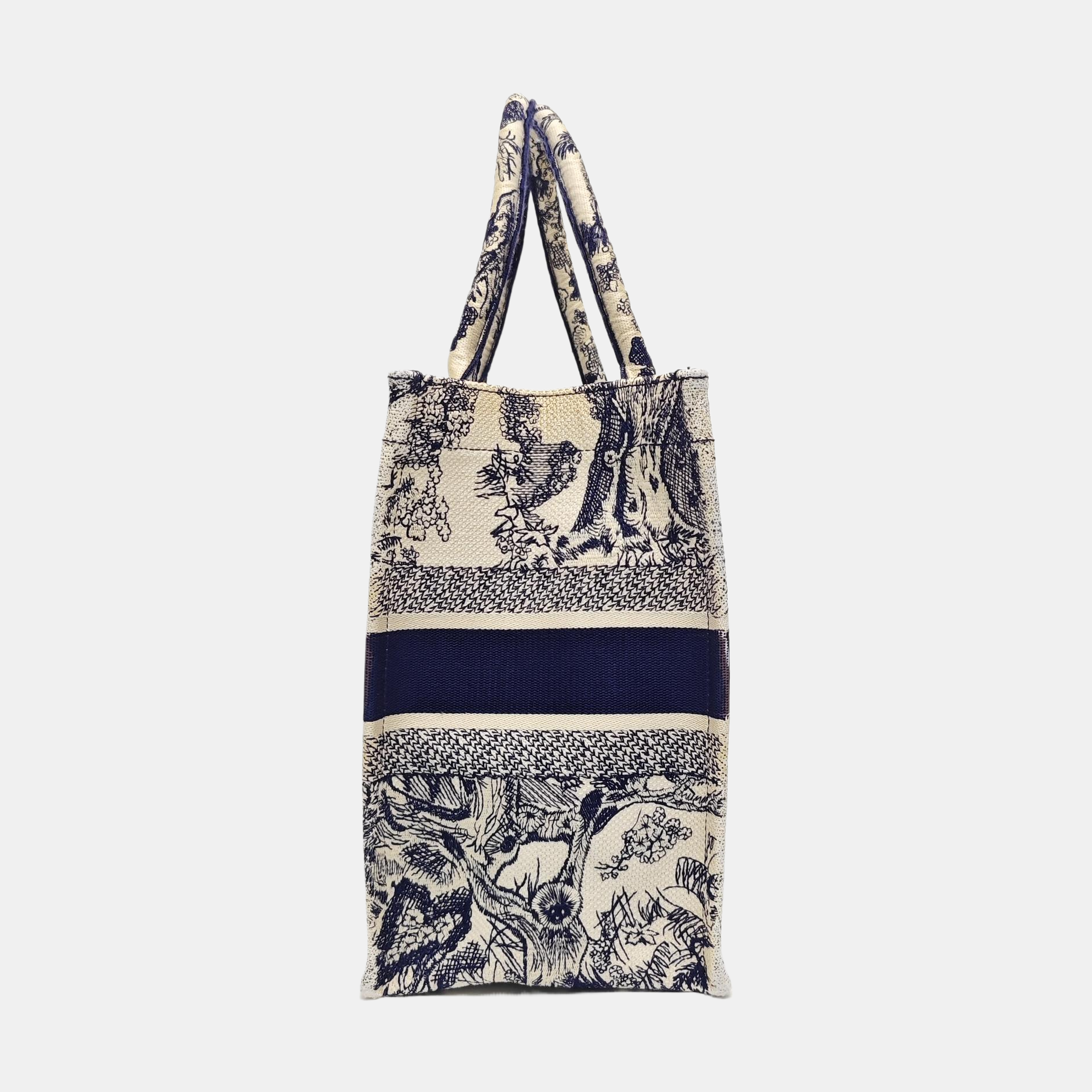 Book Tote Medium Canvas Blue