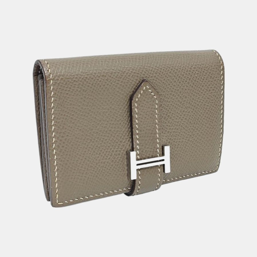 Bearn Mini Epsom Gray Card Holder