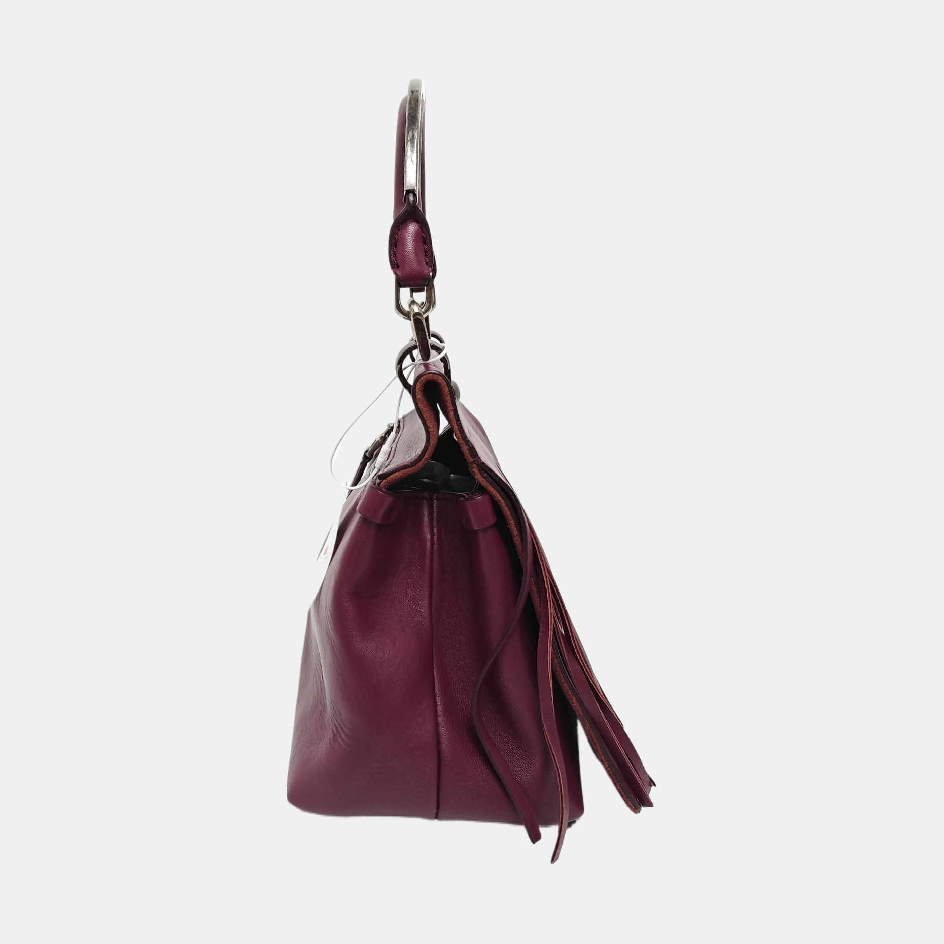 Calfskin Shoulder Bag Purple