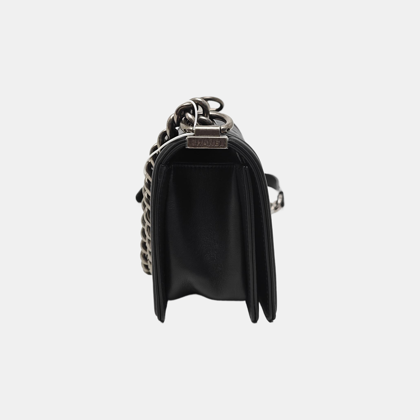 BOY CHANEL Small Quilted Calfskin Black