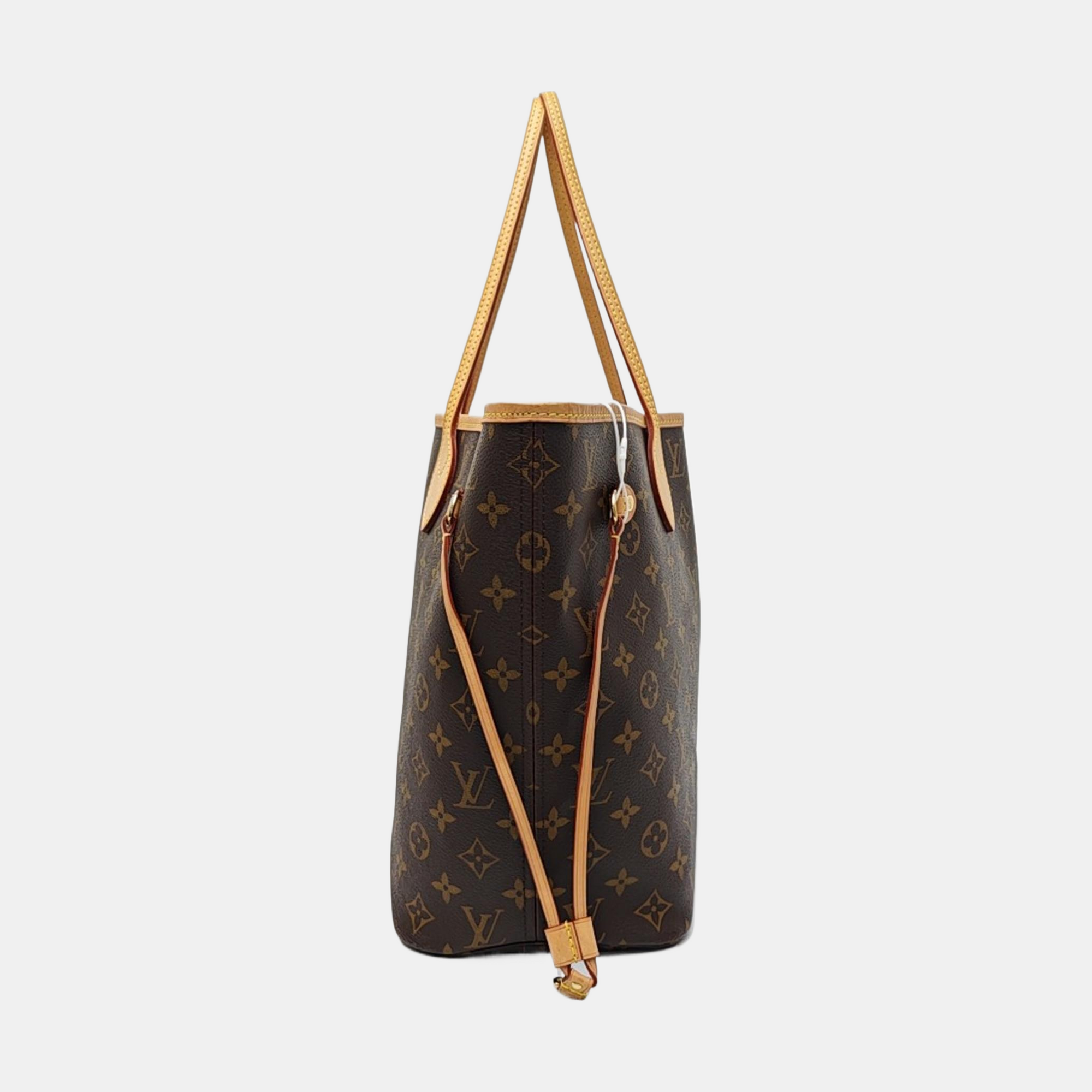 NEVERFULL MM Monogram Coated Canvas Brown