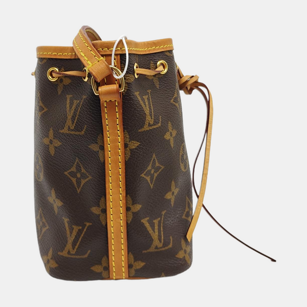 NÉONOÉ Nano Monogram Coated Canvas Brown