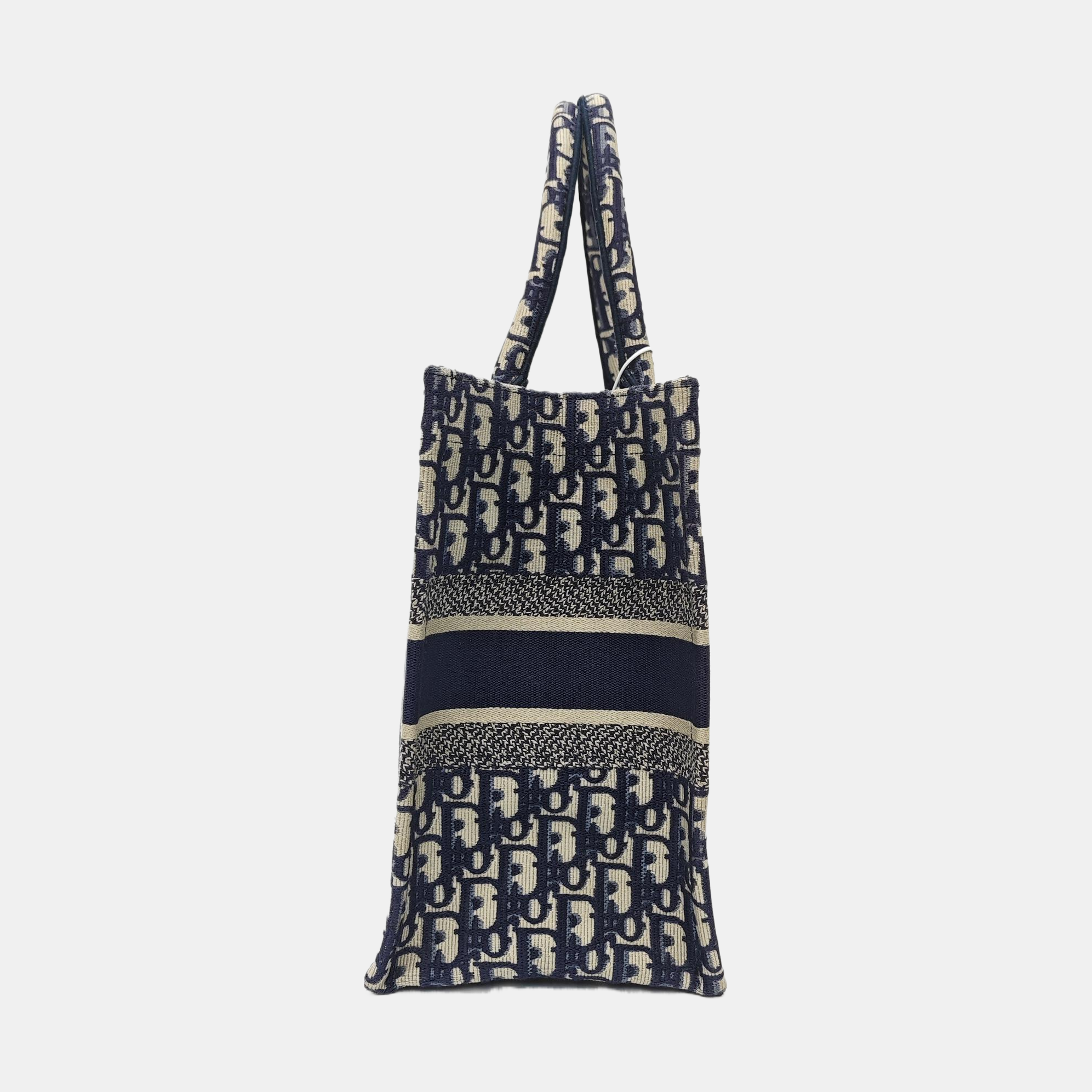 Book Tote Medium Oblique Canvas Blue