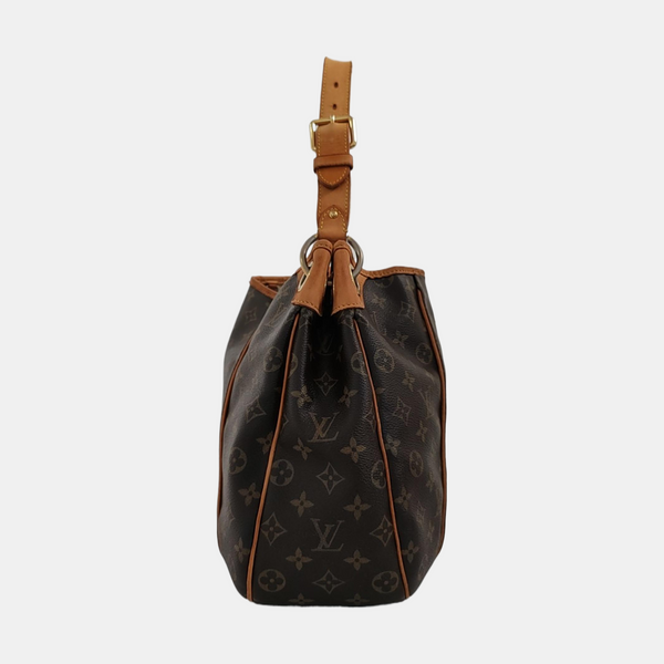 GALLIERA PM Monogram Coated Canvas Brown