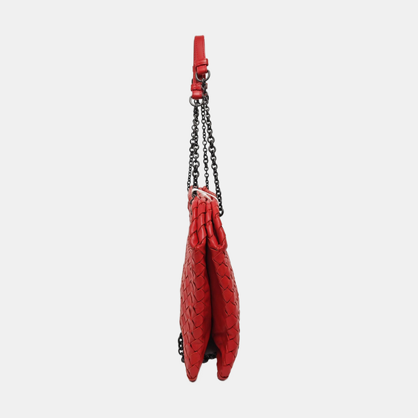 Calfskin Top Handle Bag Red