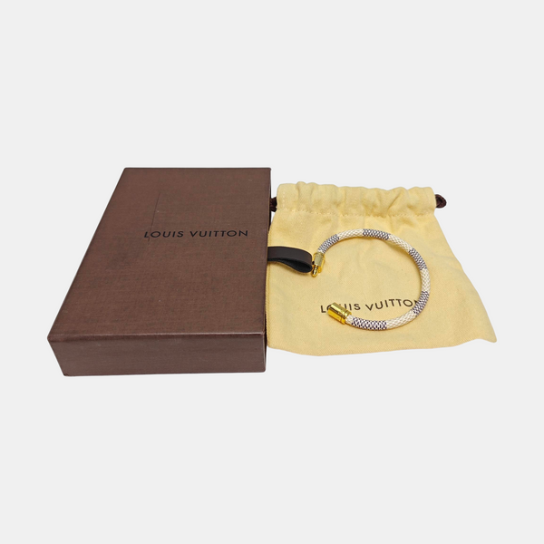 KEEP IT Coated Canvas White Bangle