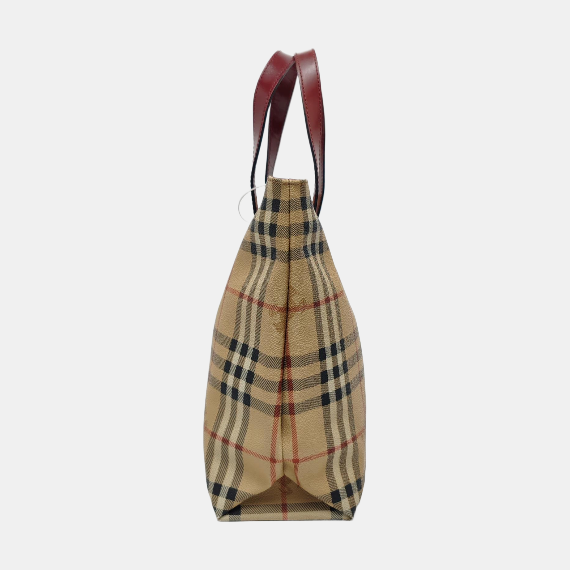 Coated Canvas Tote Bag Beige