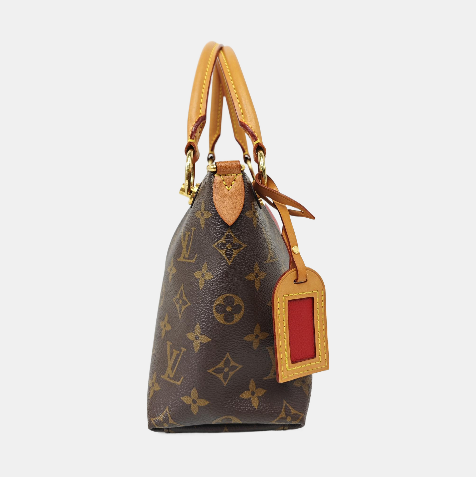 V TOTE BB Monogram Coated Canvas Red