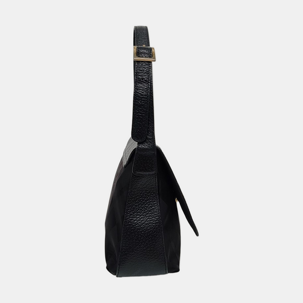 Nylon Shoulder Bag Black