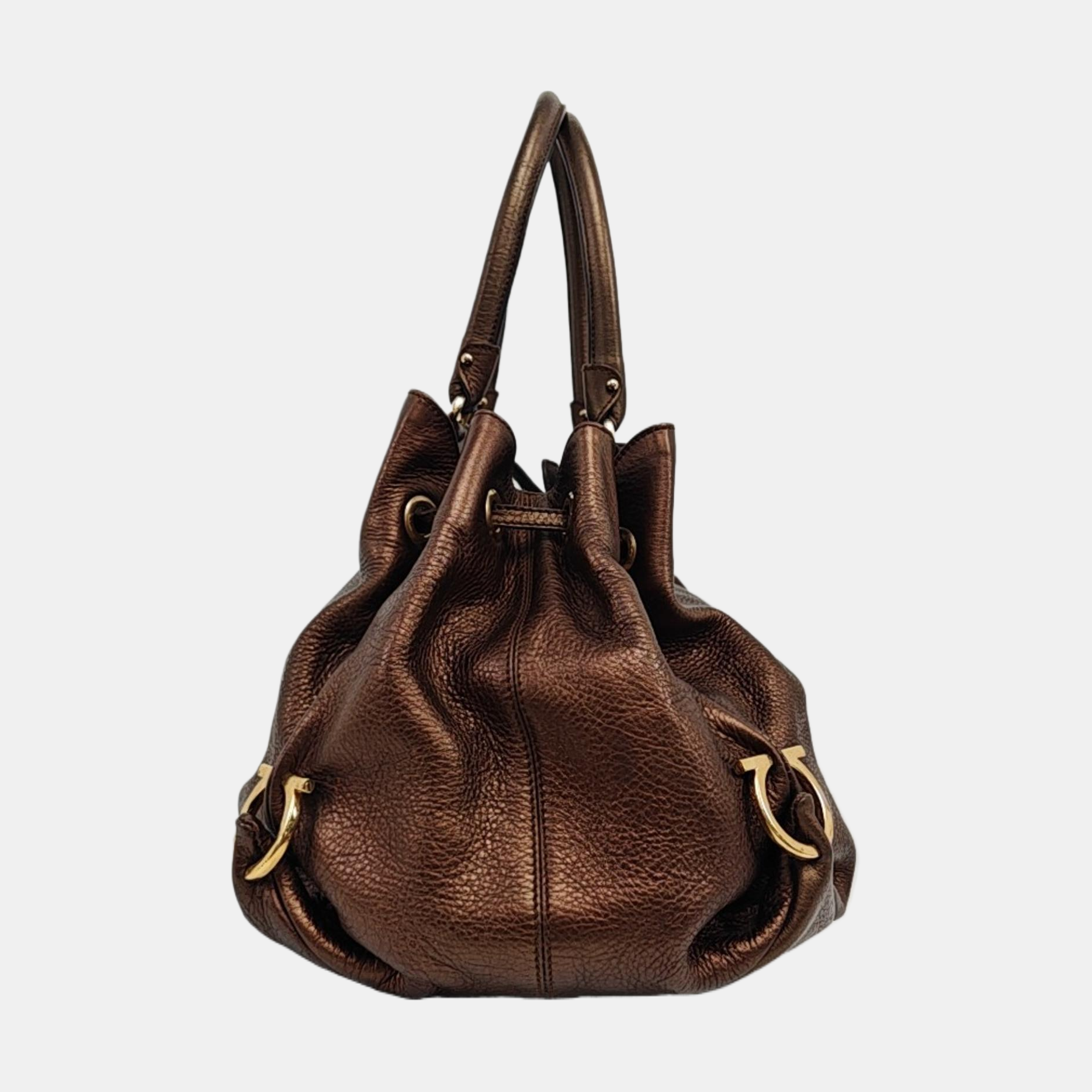 Gancini Calfskin Brown