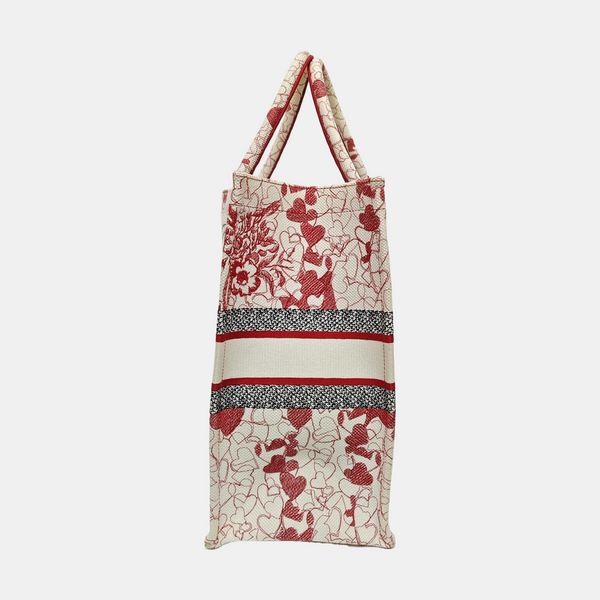 Authenticated pre-owned  Book Tote Large Canvas Red - Tote Bag at Looply