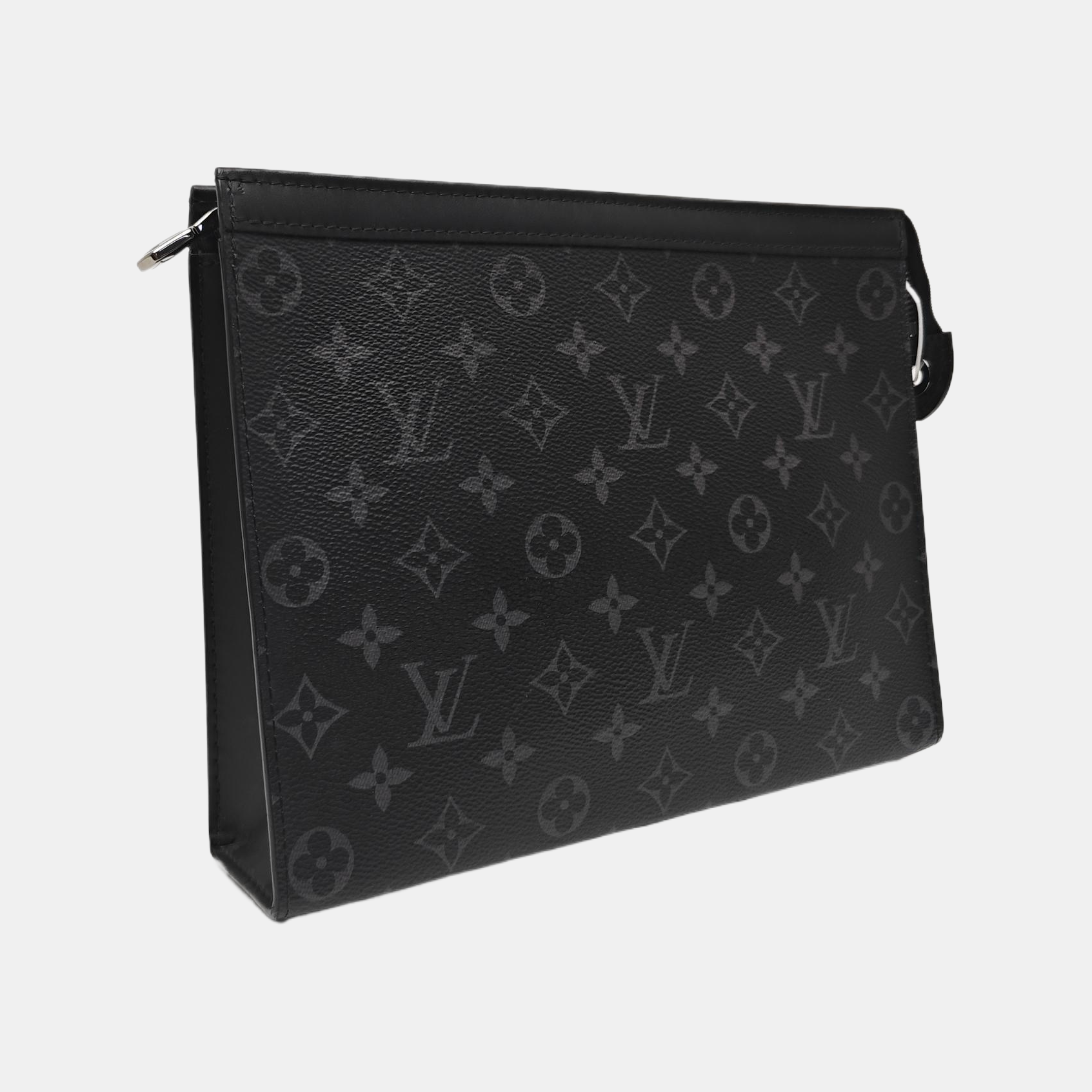 Pochette Voyag MM Monogram Coated Canvas Black