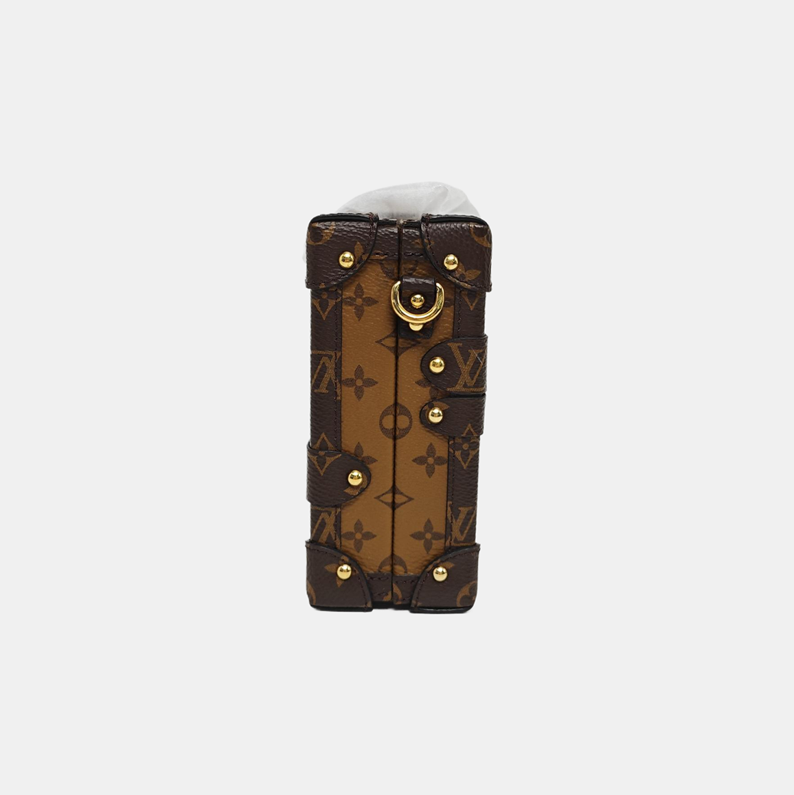 PETITE MALLE Monogram Coated Canvas Brown