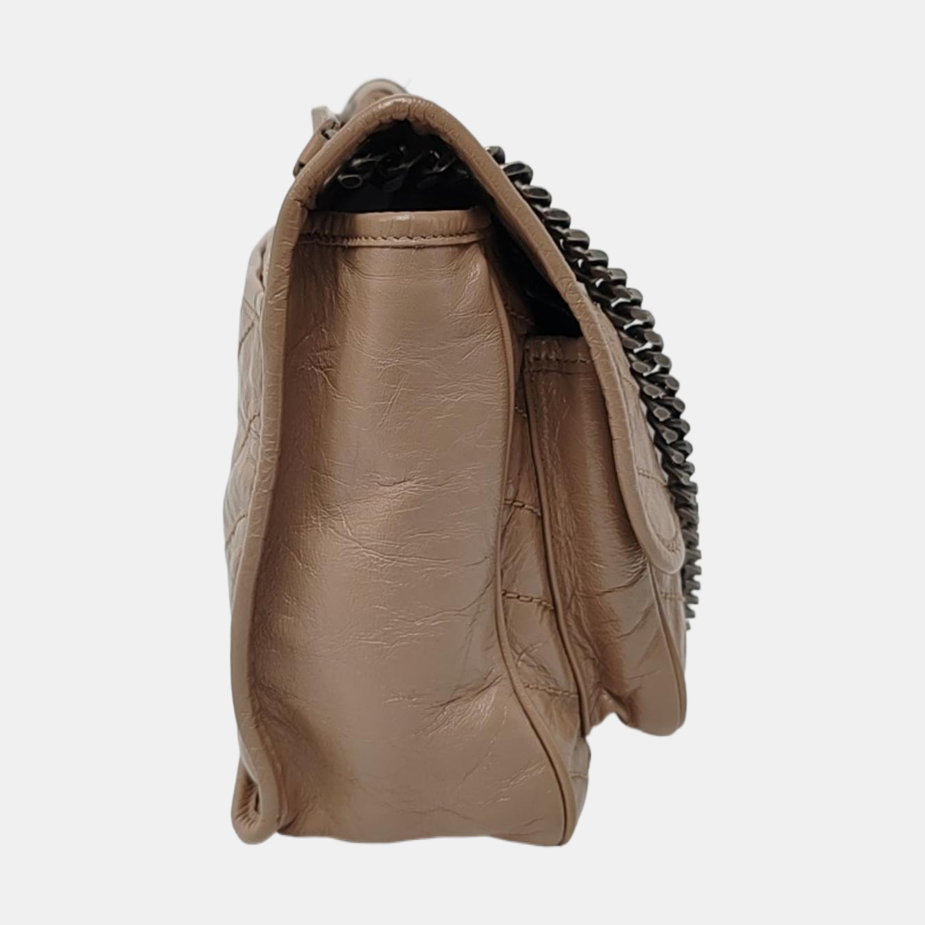 NIKI Medium Chevron Calfskin Pink