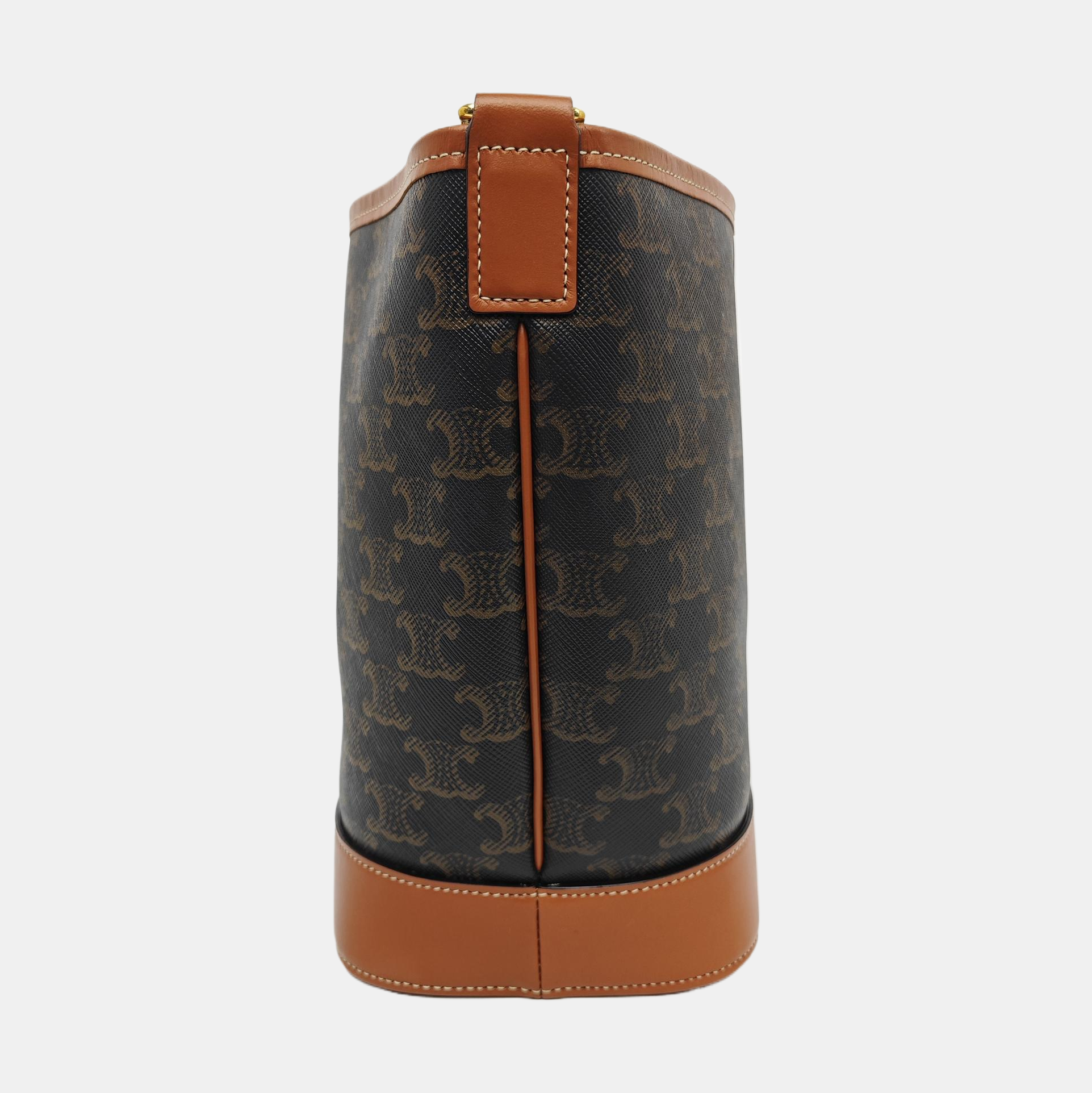 TRIOMPHE CANVAS Small Coated Canvas Brown