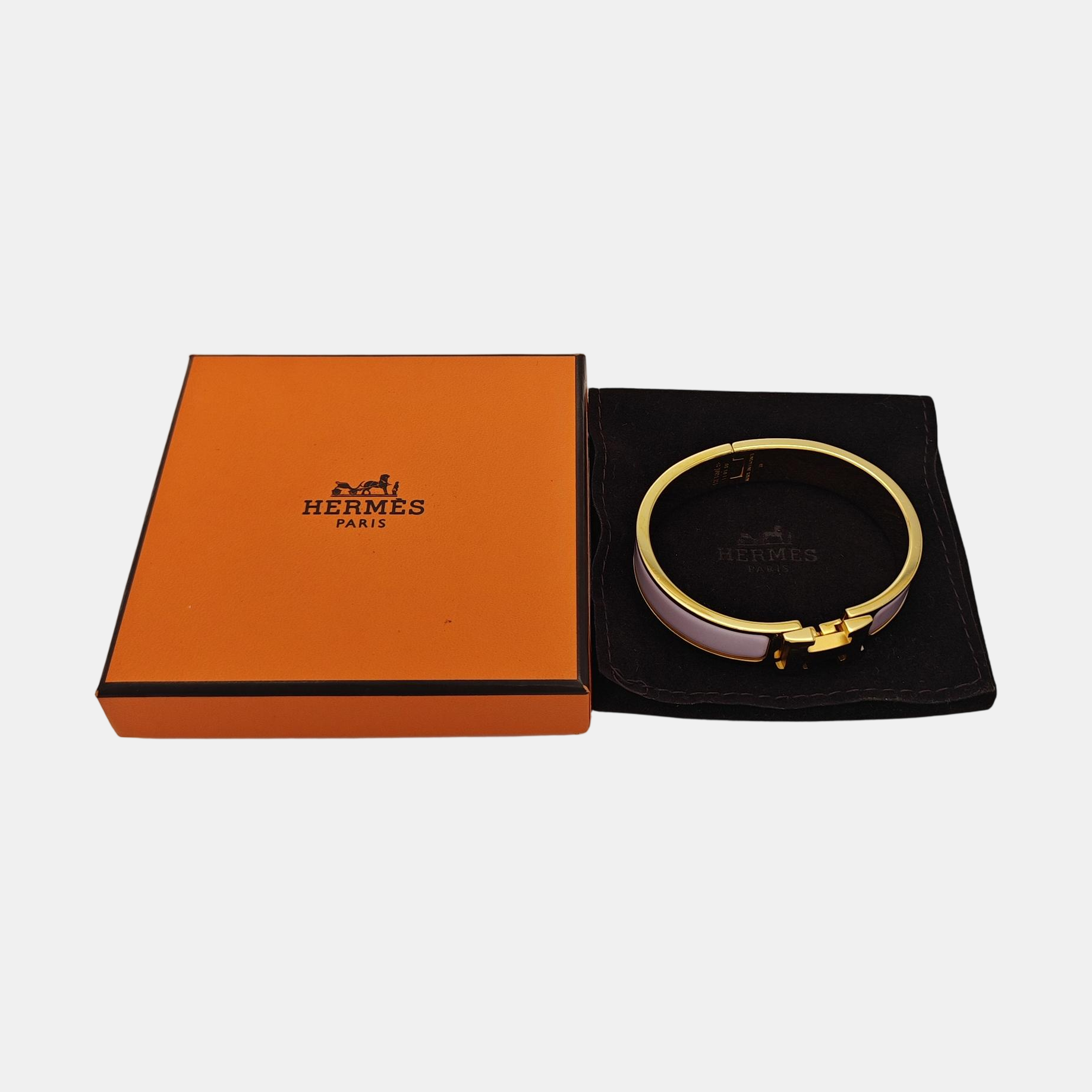 Clic H Metal Gold Bangle