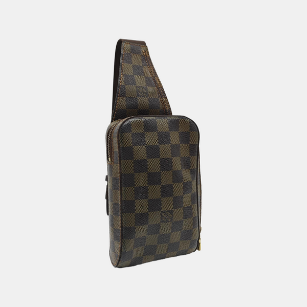 GÉRONIMOS Damier Ebene Coated Canvas Brown