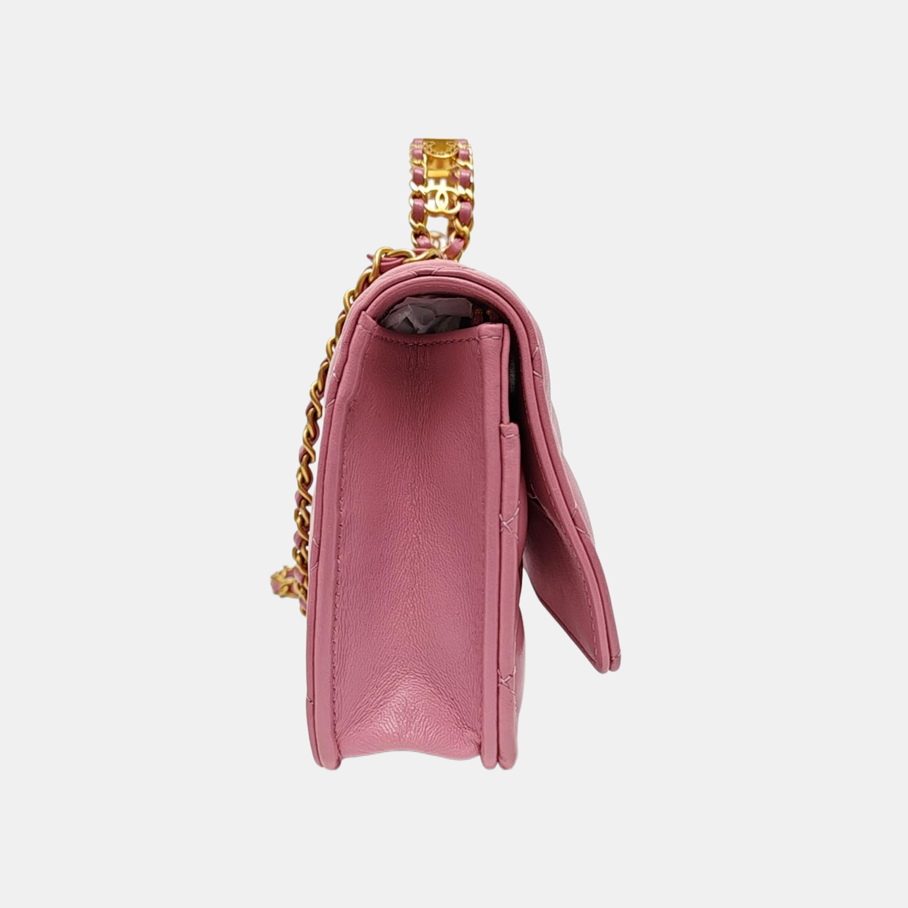 WOC Quilted Lambskin Pink
