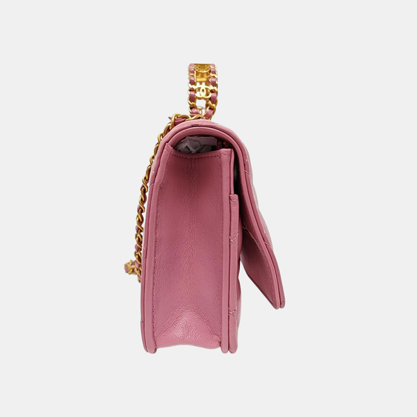 WOC Quilted Lambskin Pink