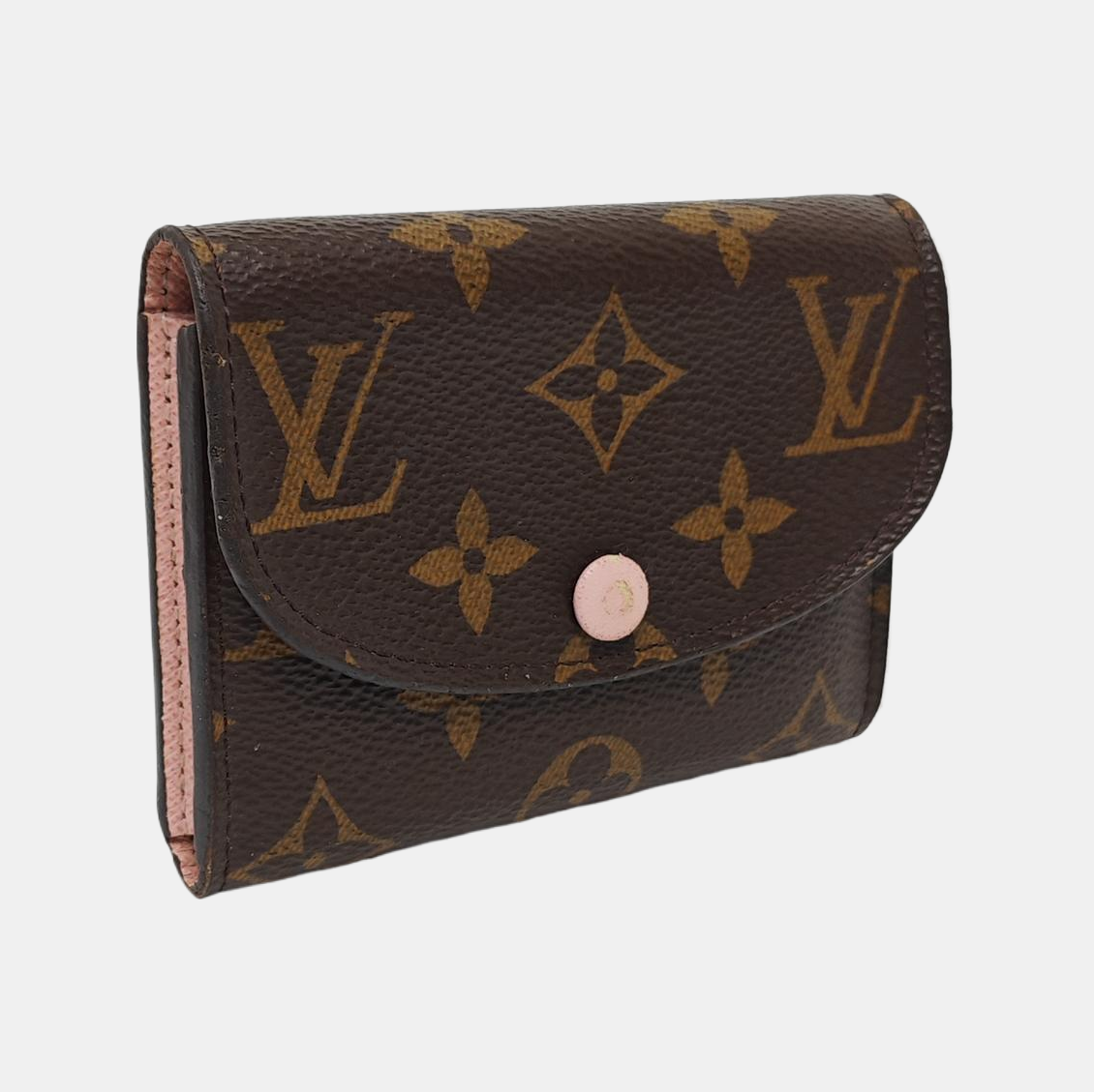 ROSALIE Monogram Coated Canvas Brown Card Holder