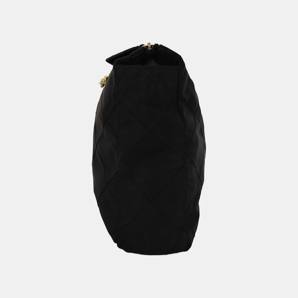 Nylon Quilted Nylon Black