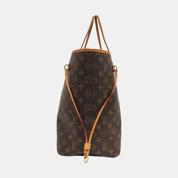 NEVERFULL GM Monogram Coated Canvas Brown