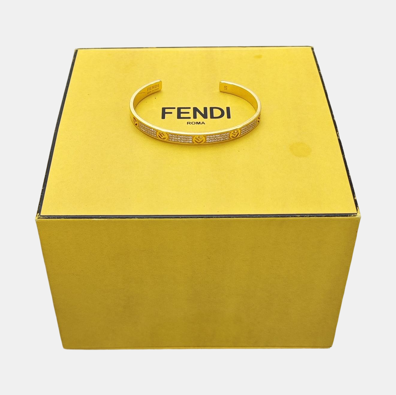 F Is Metal Gold Bangle