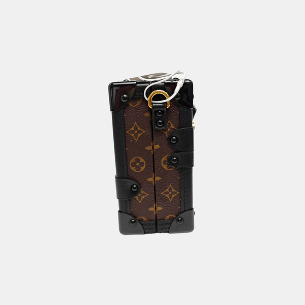 PETITE MALLE Monogram Coated Canvas Brown
