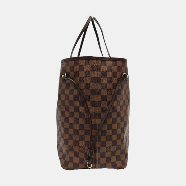 Authenticated pre-owned  NEVERFULL GM Damier Ebene Coated Canvas Brown - Tote Bag at Looply