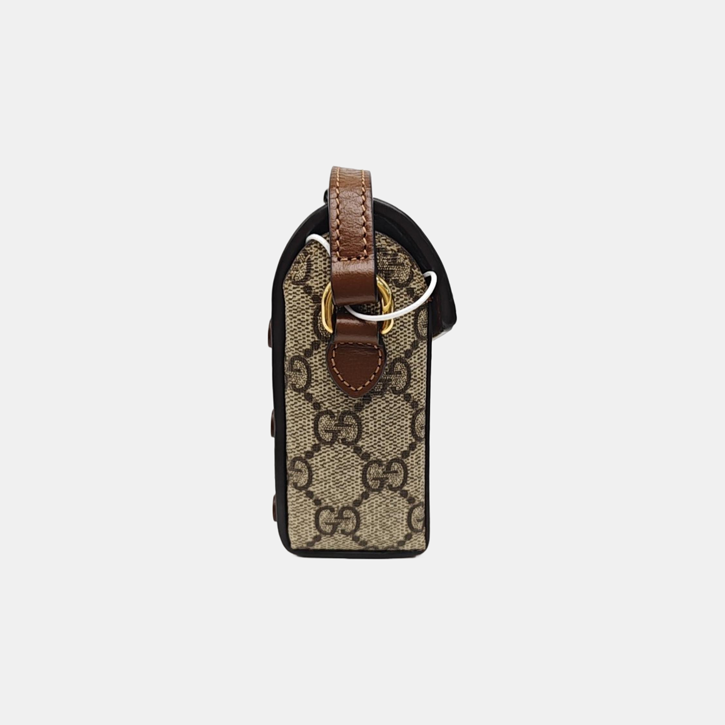 Horsebit 1955 Mini Monogram Coated Canvas Beige