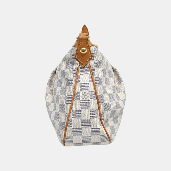 SIRACUSA PM Damier Azur Coated Canvas White