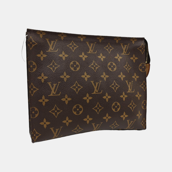 TOILET POCKET 26 Monogram Coated Canvas Brown