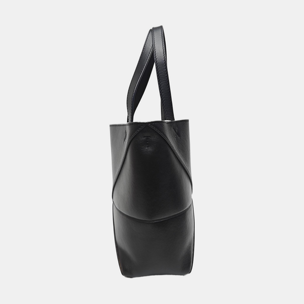 Puzzle Fold Mini Calfskin Black