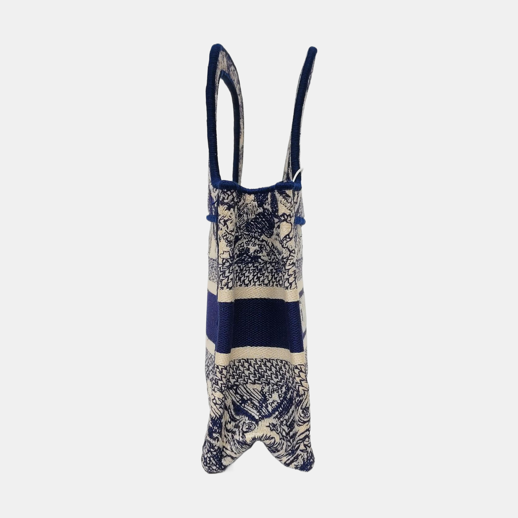 Authenticated pre-owned  Book Tote Mini Fabric Blue - Tote Bag at Looply