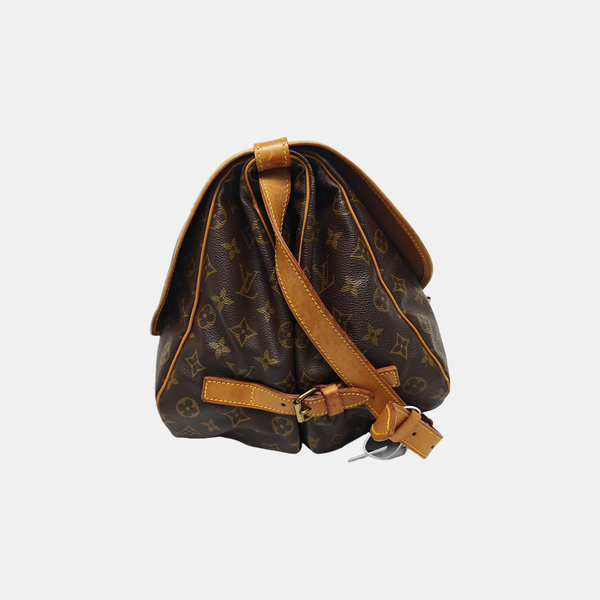 SAUMUR 35 Monogram Coated Canvas Brown
