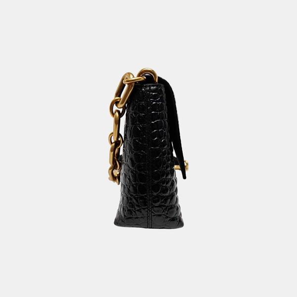Downtown Super Mini Calfskin Black