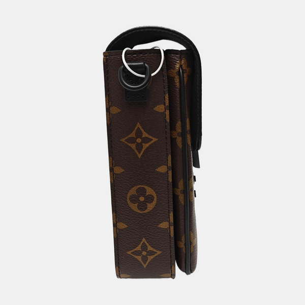 S LOCK Mini Monogram Coated Canvas Brown