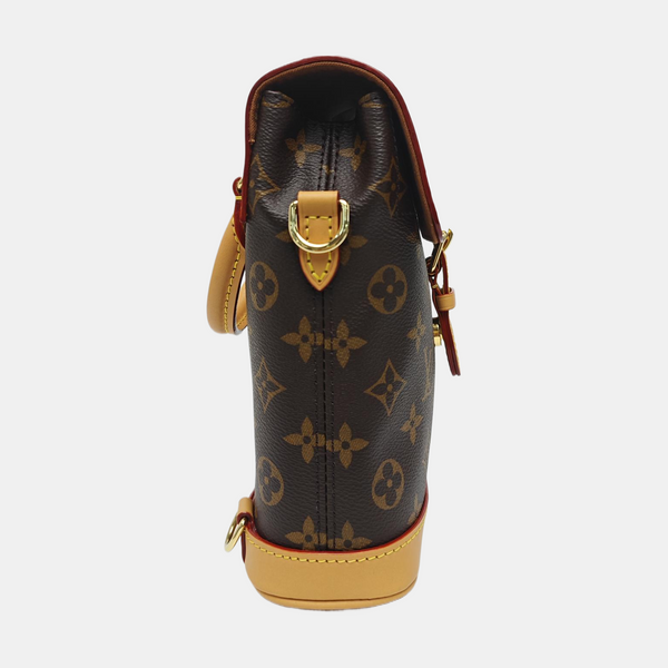 SOHO Mini Monogram Coated Canvas Brown