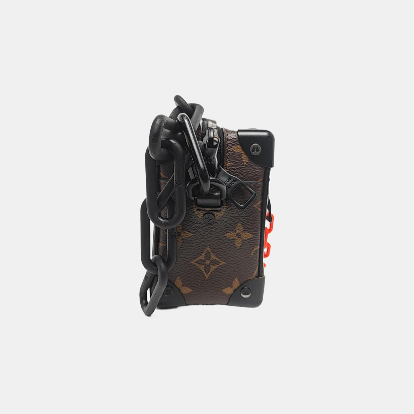 SOFT TRUNK Mini Monogram Coated Canvas Brown