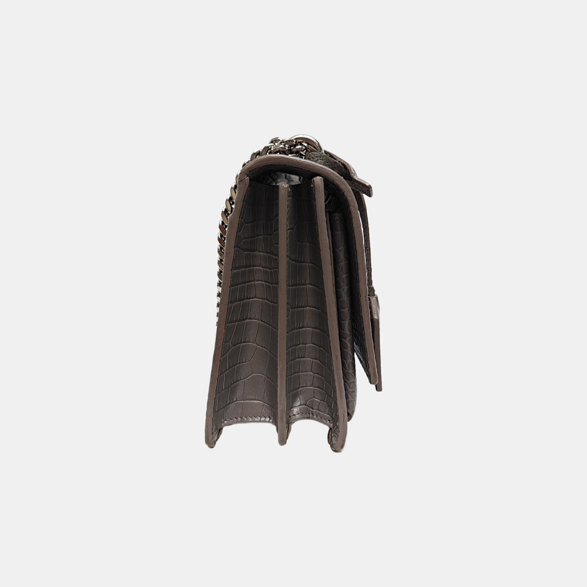 SUNSET Medium Calfskin Gray