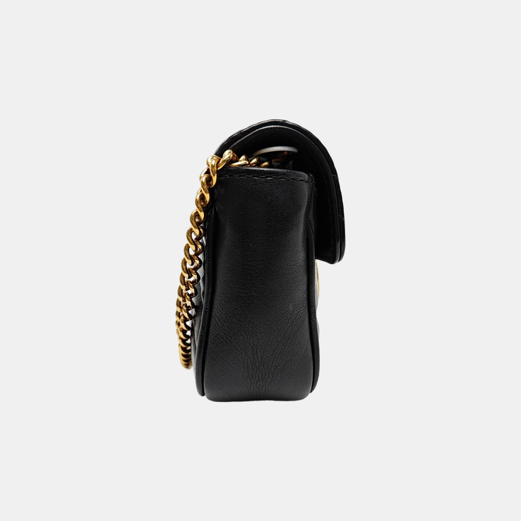 GG Marmont Mini Quilted Calfskin Black