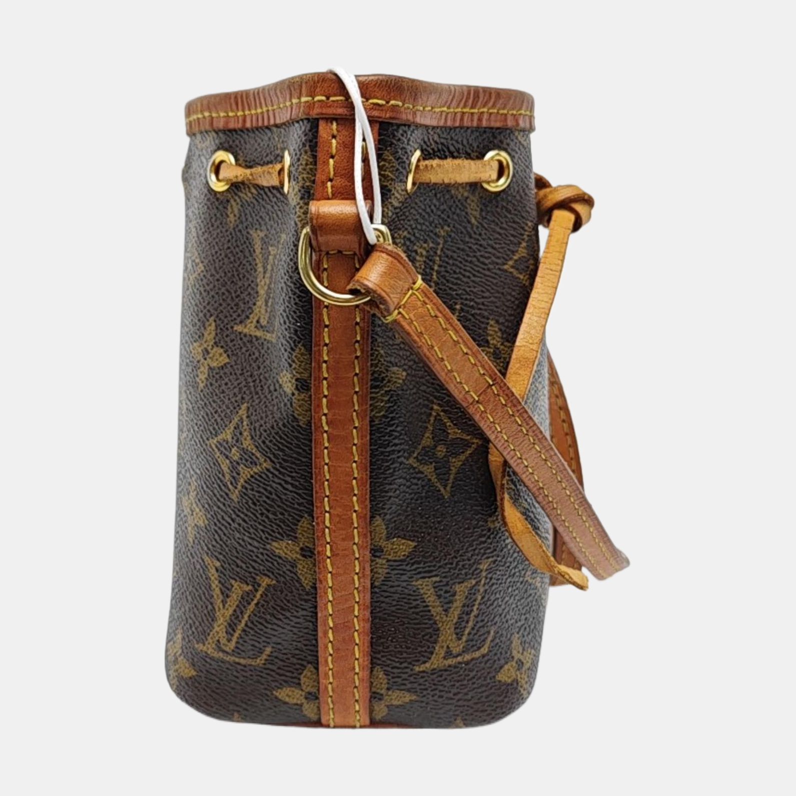 NÉONOÉ Nano Monogram Coated Canvas Brown