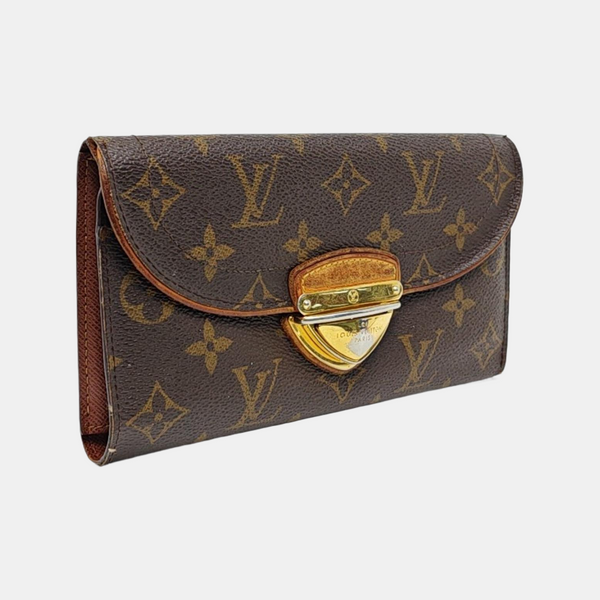 EUGENIE Monogram Coated Canvas Brown Wallet